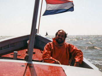 In Hr. Ms. "Onverschrokkene" op weg naar Terschelling