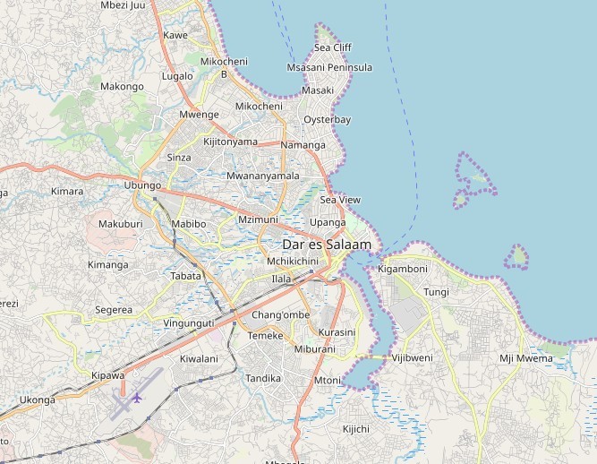 Afb. De haven van Dar es Salaam