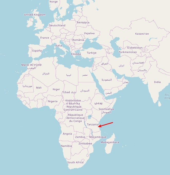 Afb. Waar ligt Dar es Salaam?