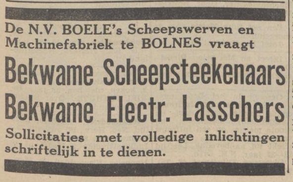 Afb. Advertentie voor Electr. Lassers