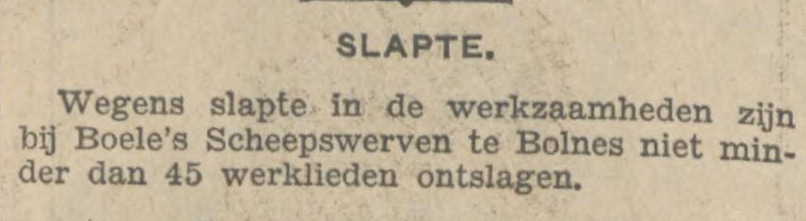 Afb: 45 man ontslagen bij Boele