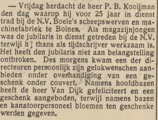 Afb.: Een artikeltje over de cadeaus
