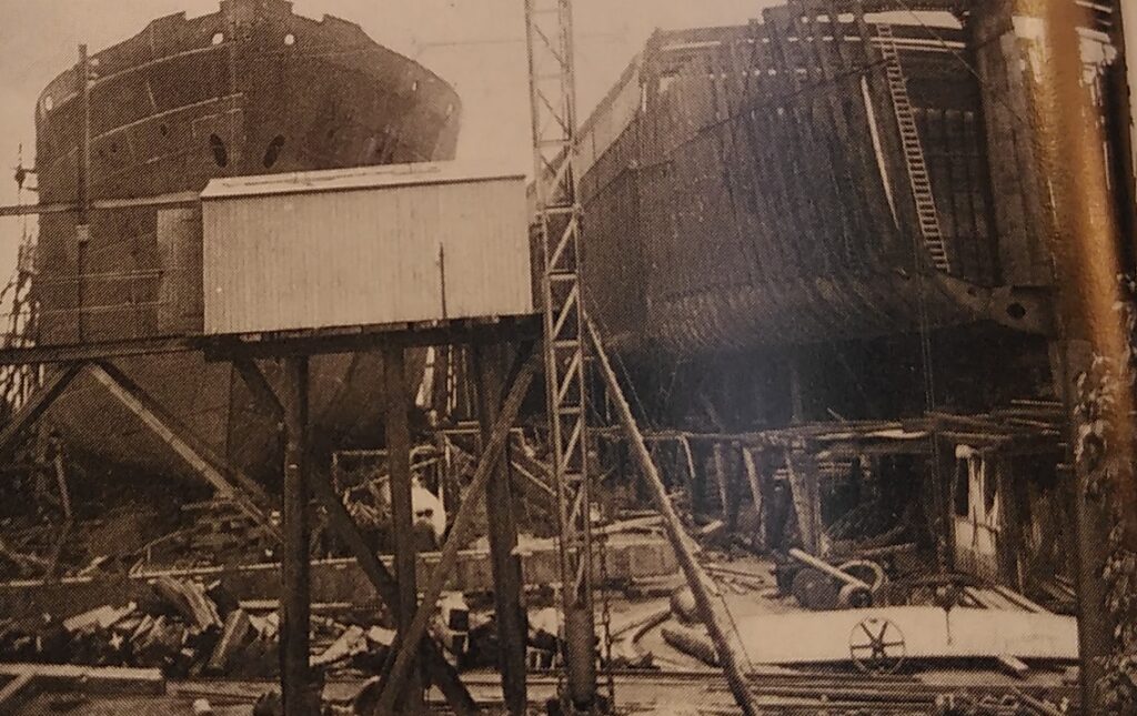 Afb. Brand op de helling, 1919