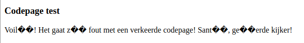 Afb.: Codepage zonder samengestelde tekens